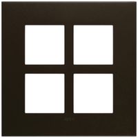 UP-Kopfzeile Legrand Arteor 2×2 horizontal und vertikal 157×157mm Dark Bronze