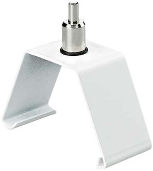 Befestigungsbügel mit Stahlseil Ø2mm, 3000mm, mit Kausche weiss