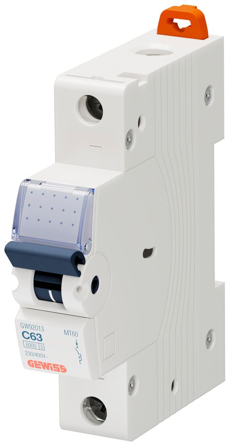 Disgiuntore Gewiss 90 MCB 1P 400V C 63A 6kA 1UM