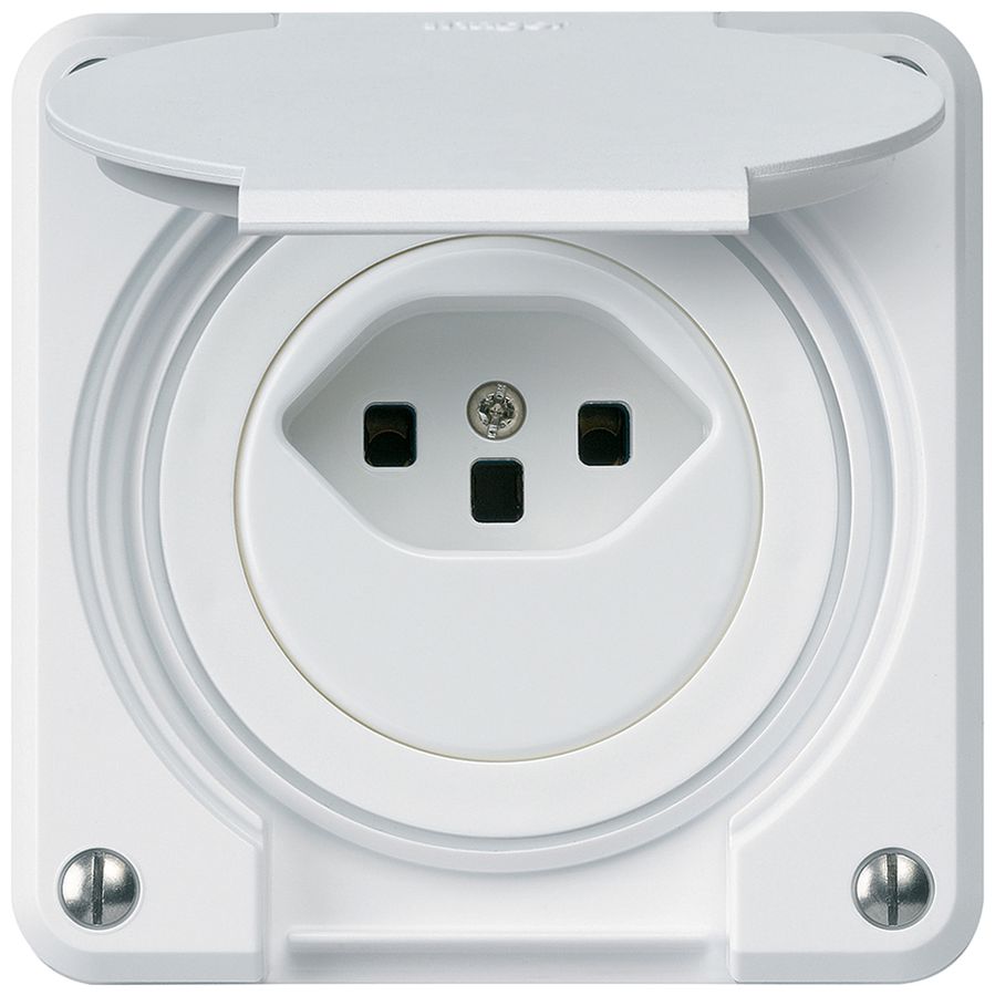 Presa INC robusto tipo 23 bianco per combinazione