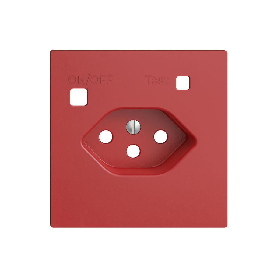 Frontset EDIZIOdue zu FI-Steckdose F, T13, berry