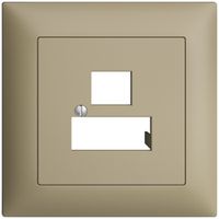 Kit frontal ENC EDIZIOdue sand 88×88mm 3×RJ45