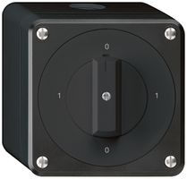 AP-Drehschalter robusto IP55 Schema 0/1P schwarz