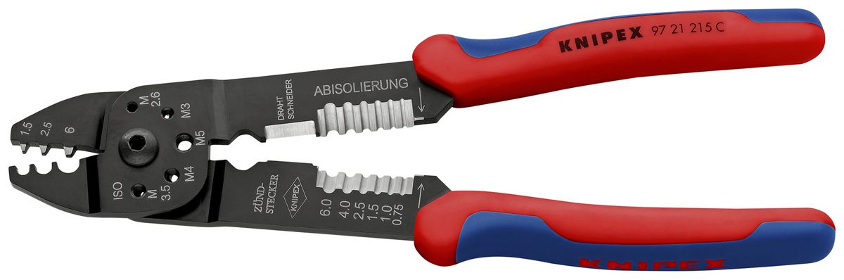 Pince à sertir KNIPEX pour cosses non isolées 215mm