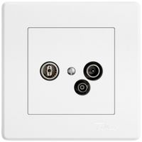 UP-Antennendose TV-R-Daten EDIZIO.liv SNAPFIX® 11dB ws