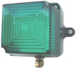 Lampe flash Comax 5J 230VAC vert IP65