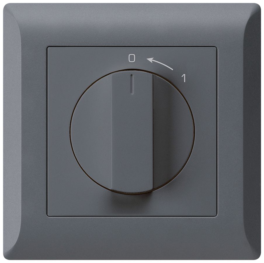 UP-SchwenkTaster 0<-1/2L anthrazit kallysto.line mit Drehgriff