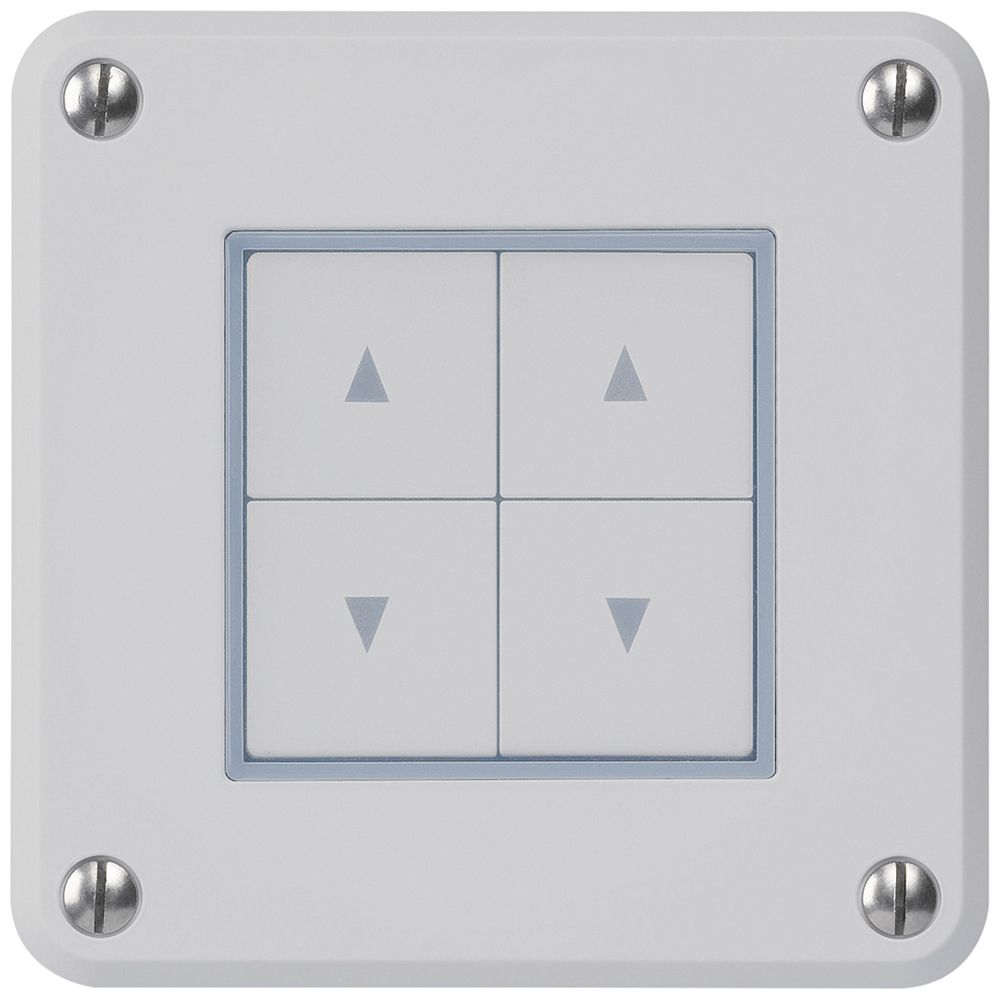 Interruttore per tapparelle INC robusto IP55 grigio con 4 tasti di comando combi