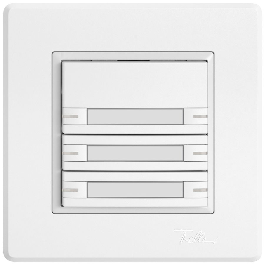 Poussoir KNX RGB ENC EDIZIO.liv SNAPFIX® capteur temp.RGB-LED étiqu.6×com.1T bc