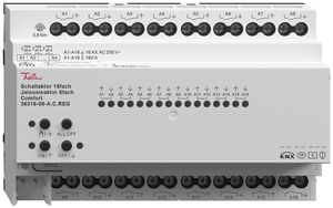 REG-Schaltaktor 16-fach/Jalousieaktor 8-fach Comfort, 4mA, 250V, 16A, 8TE