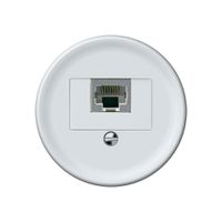 Anschlussdose origin RJ45 8(4) Kat.6 gerade geschirmt 60×60mm weiss