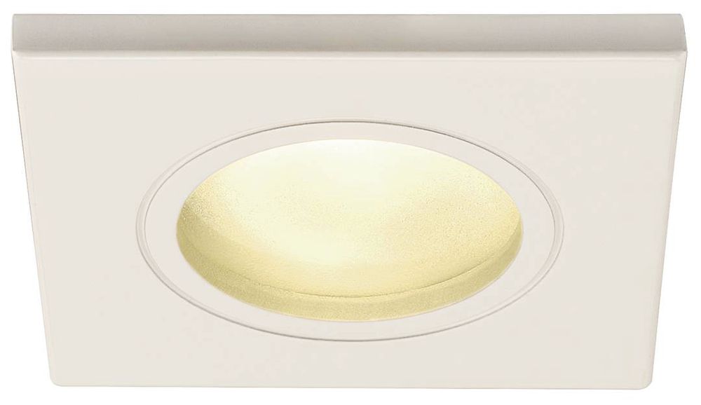 EB-Deckenleuchte SLV DOLIX OUT SQUARE GU10 50W IP65/20 EB-Ø68mm weiss