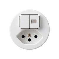 Einsatz zu Leuchtkombination 3+A-R/1L+Typ 13 basico weiss 1 Linse