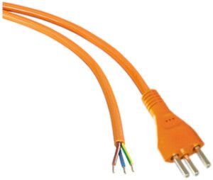 Anschlusskabel 3×2.5mm² 5m PUR Stecker T23 angespritzt orange