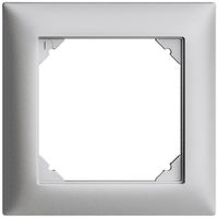 Abdeckrahmen EDIZIOdue 1×1 silver