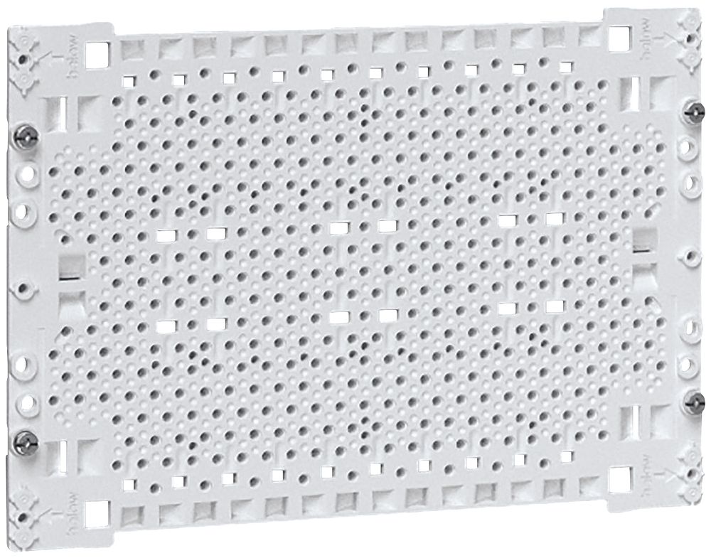 Plaque de montage Hager p.applications multimédia matière synthétique 175×250mm