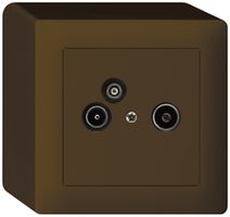 Prise d'antenne AP R/TV-données kallysto 19dB brun