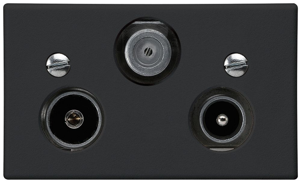 Prise d'antenne INC FLF R-TV-SAT noir