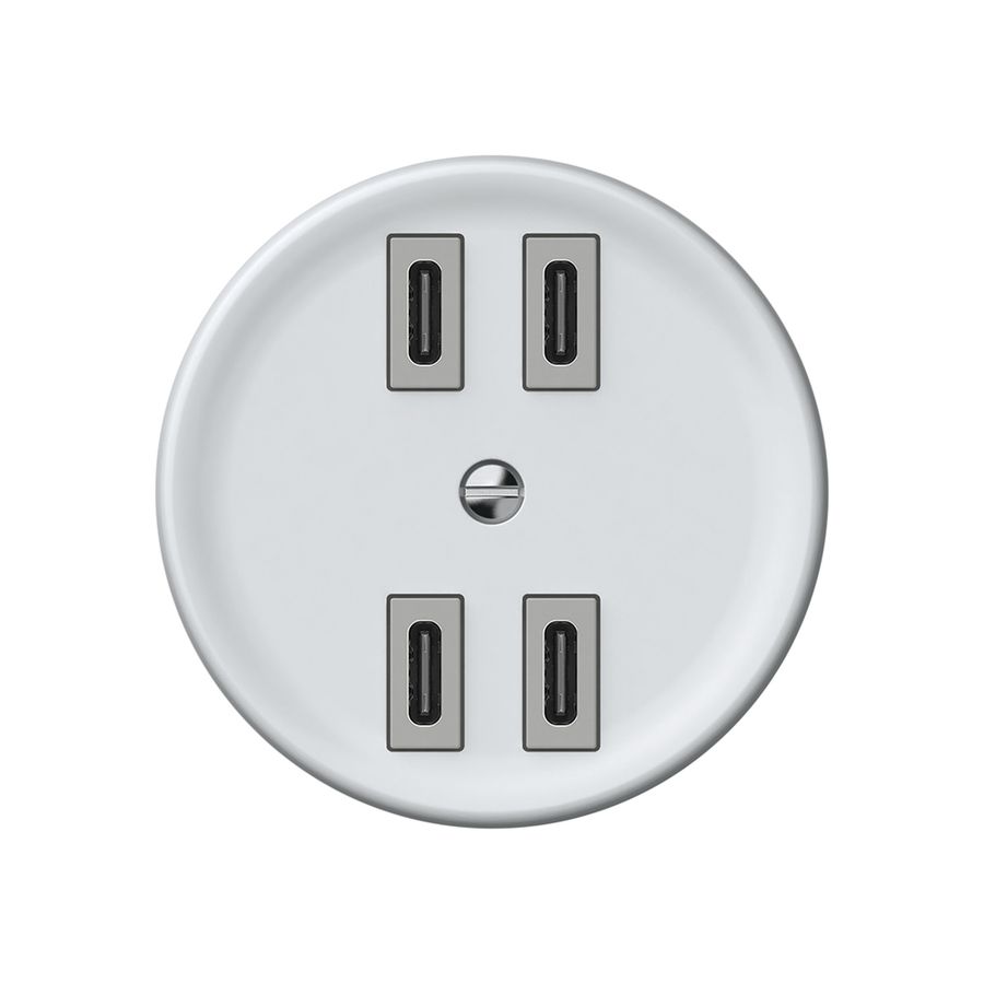 Prise de charge USB origin 4×USB-C 4000mA 5V blanc