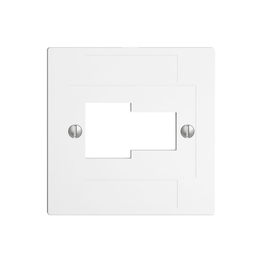 Frontplatte 1×TT,1×RJ45 weiss ITplus ITM EDIZIOdue