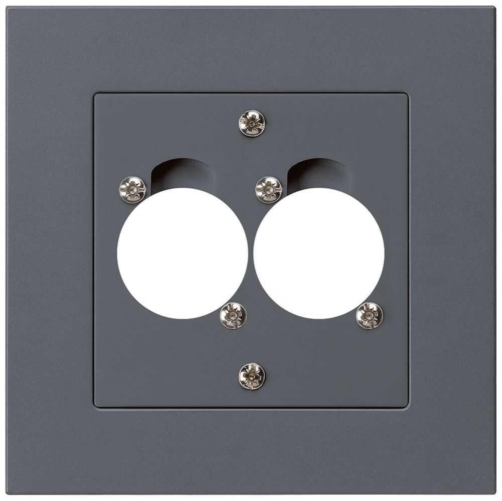 UP-Montageset für 2 XLR anthrazit kallysto.pro