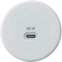 Prise de charge USB Hager basico type C 65W 3250mA blanc