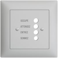 UP-Frontset EDIZIOdue hellgrau 88×88mm für Türstation 1334.F