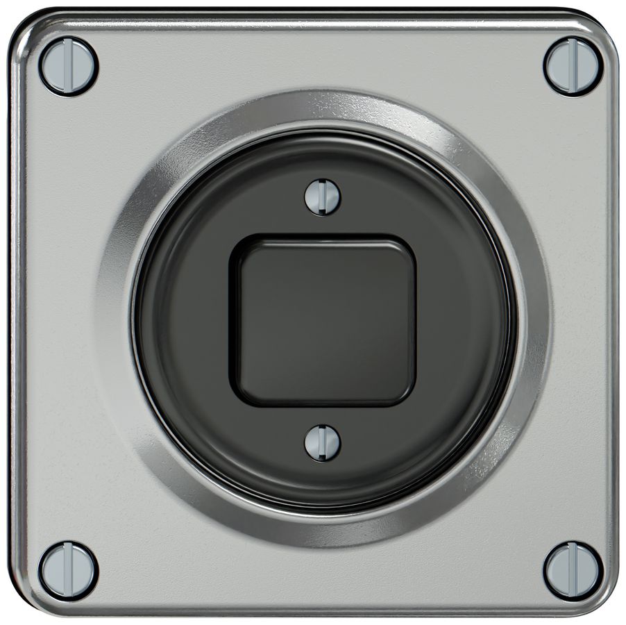 Poussoir ELEMENT 2P 2NC 2NO 16A 250V aluminium