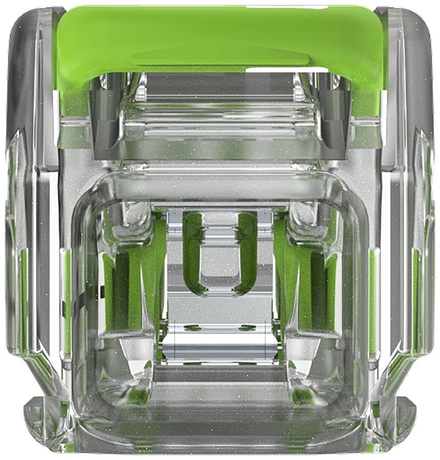 Borne de connexion WAGO Green Range 2L 0.34…4mm² avec levier vt transparent