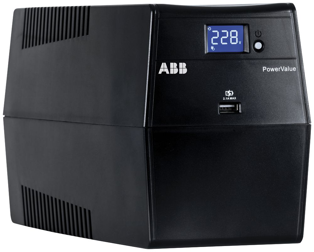 Alimentation ASI ABB PowerValue 11LI UP 2000VA, 1L/1L, 2000VA/1200W, 2.5min