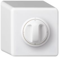 Interruttore rotativo AP basico 5/1L bianco con manopola