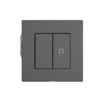 Druckschalter EDIZIO.liv Wiser SNAPFIX® 1 Szene 2 Tasten WLAN dgu