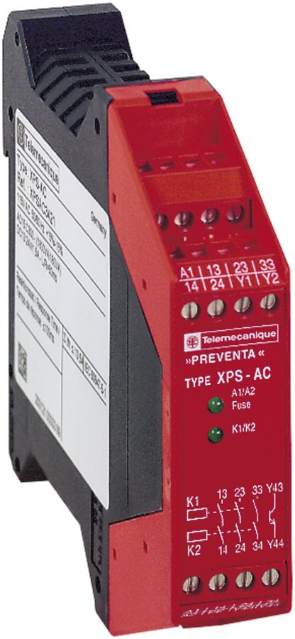 Élément de sécurité SE XPSAC, ARRET D'URGENCE, 230V, fixe, PLe