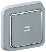 Interruttore a bilico lum. INC PLEXO 3/1L grigio orientamento