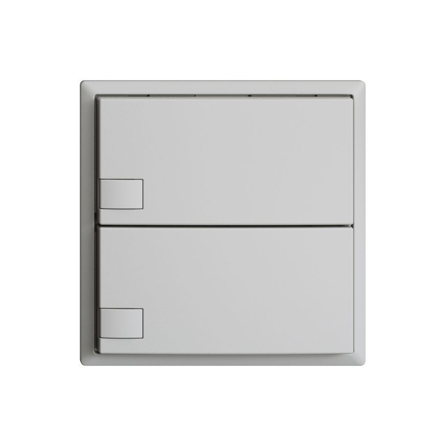 Poussoir KNX RGB EDUE, 250mW, s.LED, 2×poussoir, comm.1×touche, grc