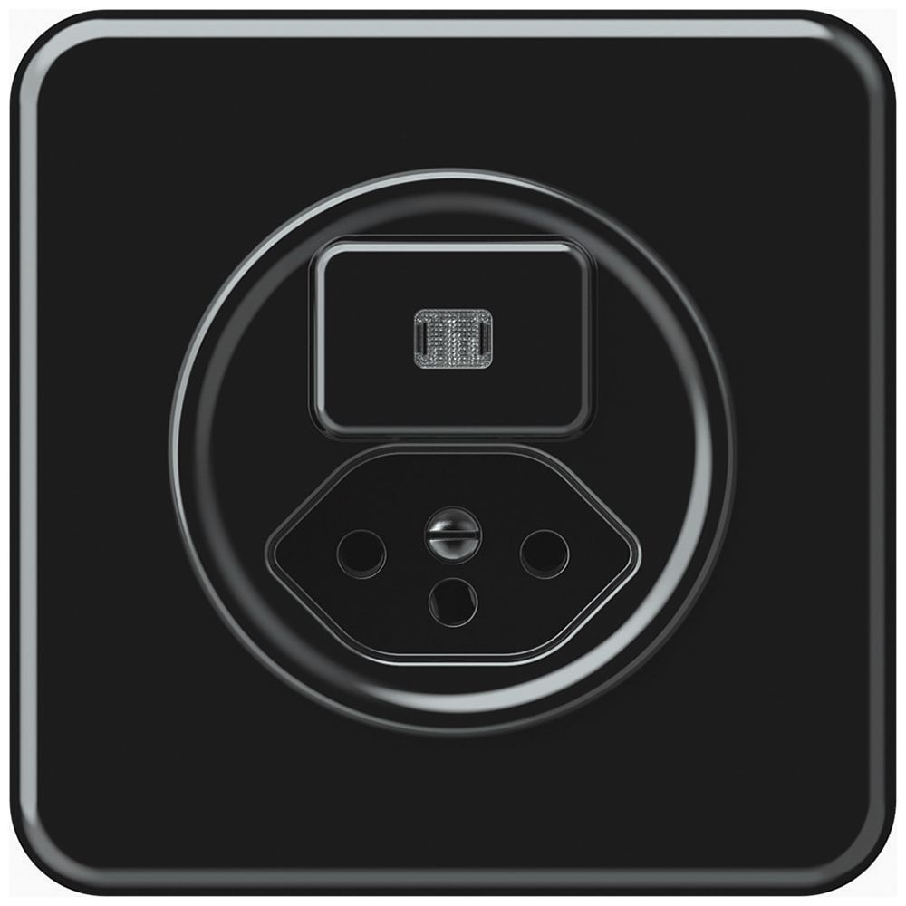 Combinazione INC origin sch 3 + 1×tipo 13 92×92mm luminoso nero