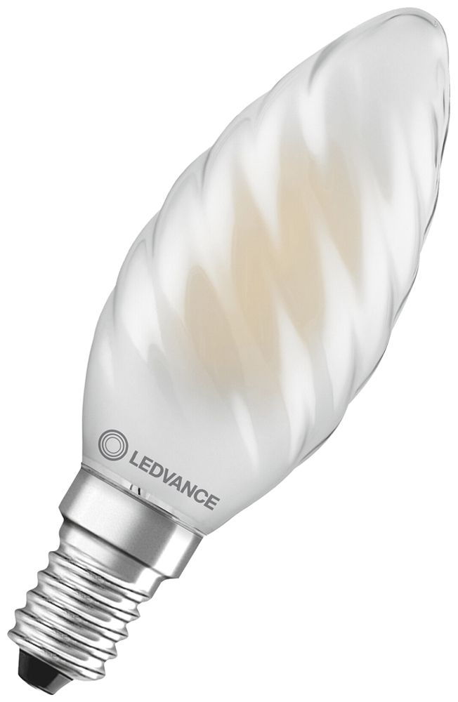 Lampada LED LEDVANCE CLAS BW E14 3.4W 470lm 2700K REG Ø35×100mm opaco
