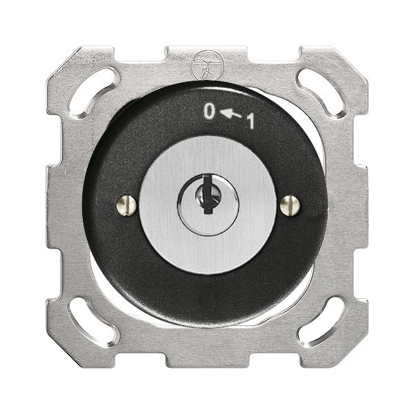 UP-Schwenktaster 0<-1/1P schwarz mit Sicherheitsschloss