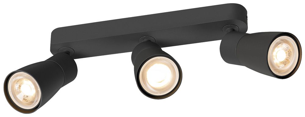 Spot SLV PURI 2.0 Dome CW GU10 3×6W REG 258×42×138mm nero