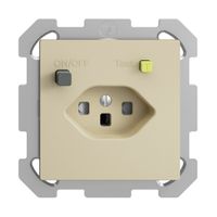 UP-Steckdose EDIZIOdue T23 FI 30mA FM, shutter, vanille