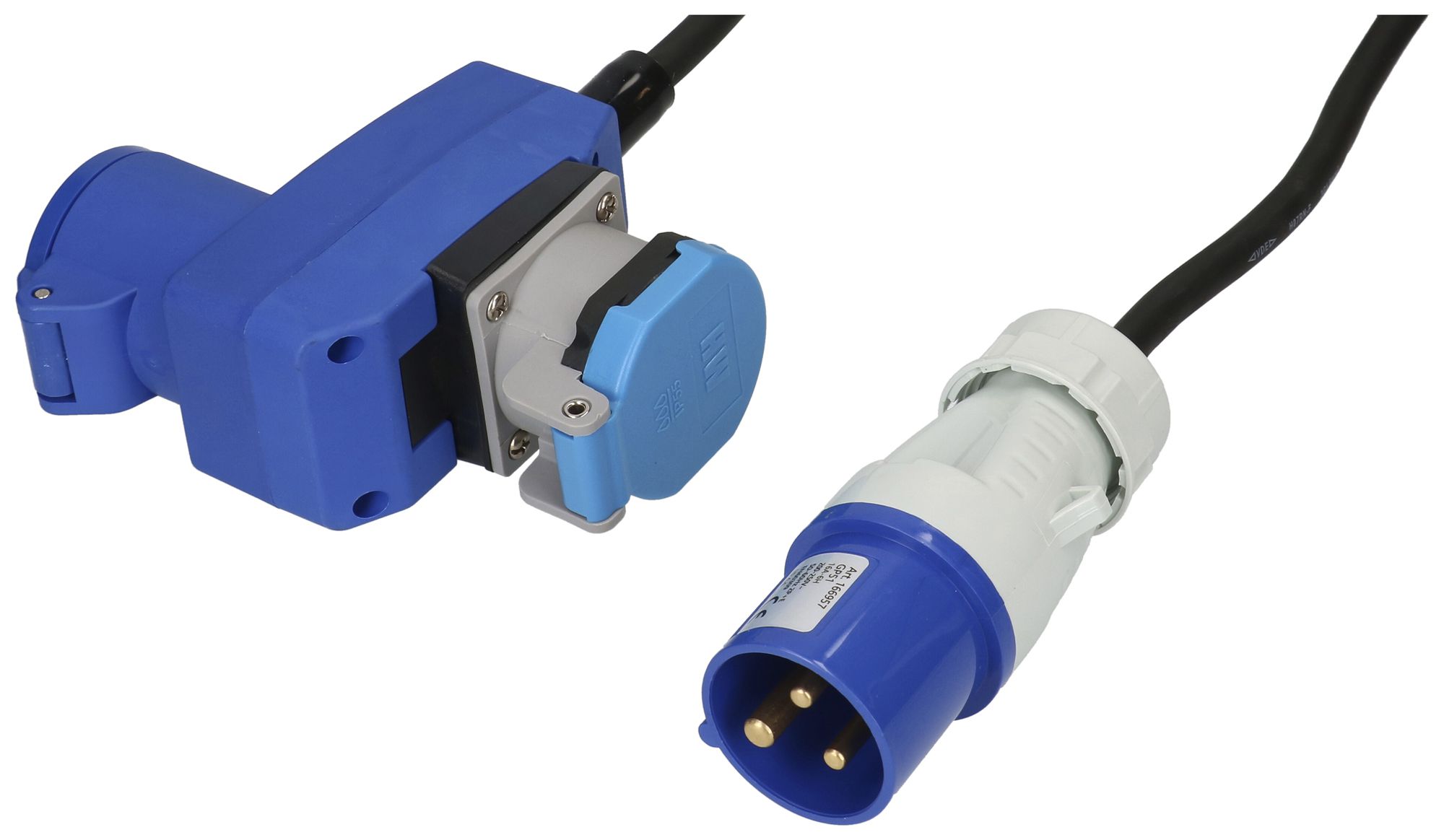 Cavo di prolunga MH EXTEND gomma 16A 250V spina/presa CEE+T23 15m ne