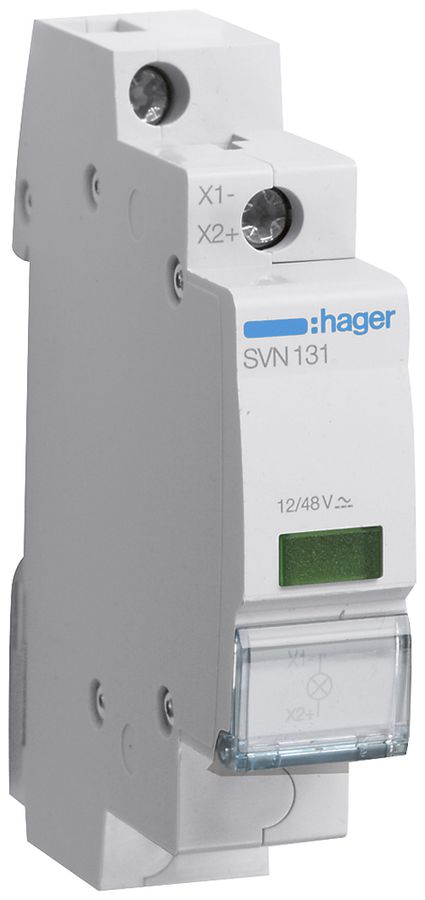 EB-Signallampe Hager LED grün 1TE 48VAC/DC