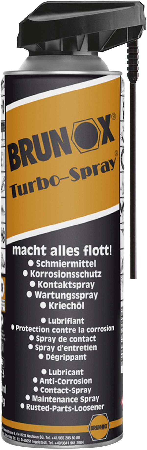 Lubrificante e detergente universale BRUNOX Turbo Powerclick BR0.50TSP 500ml