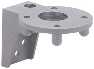 Staffa WERMA, per colonna di segnalizzazione, per montaggio su base, grigio