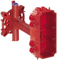 UP-Einlassdose MT CRALLO-TELE 2×1 teleskopisch 100mm rot