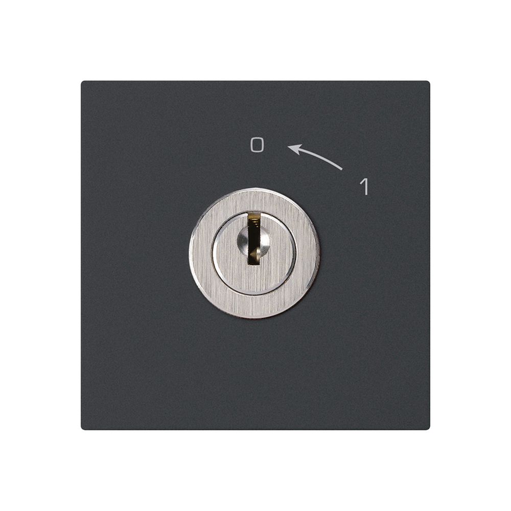 Contact pivotant 0<-1/1L noir KAL avec serrure Kaba 8