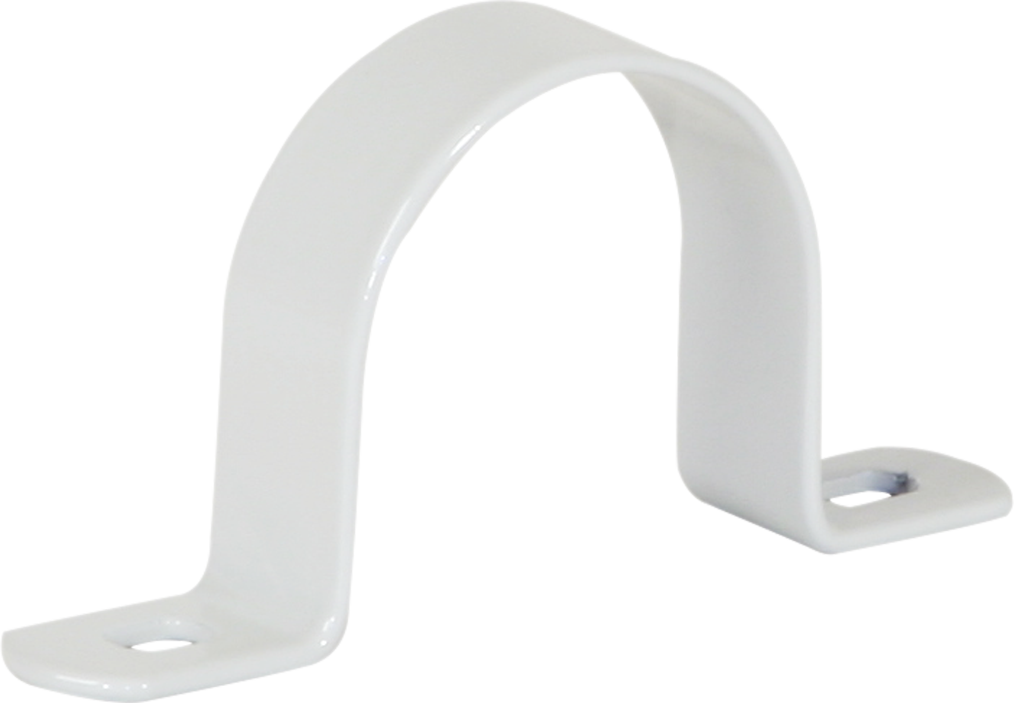 Bride Plica 2-lappig M32 Stahl lackiert hellgrau