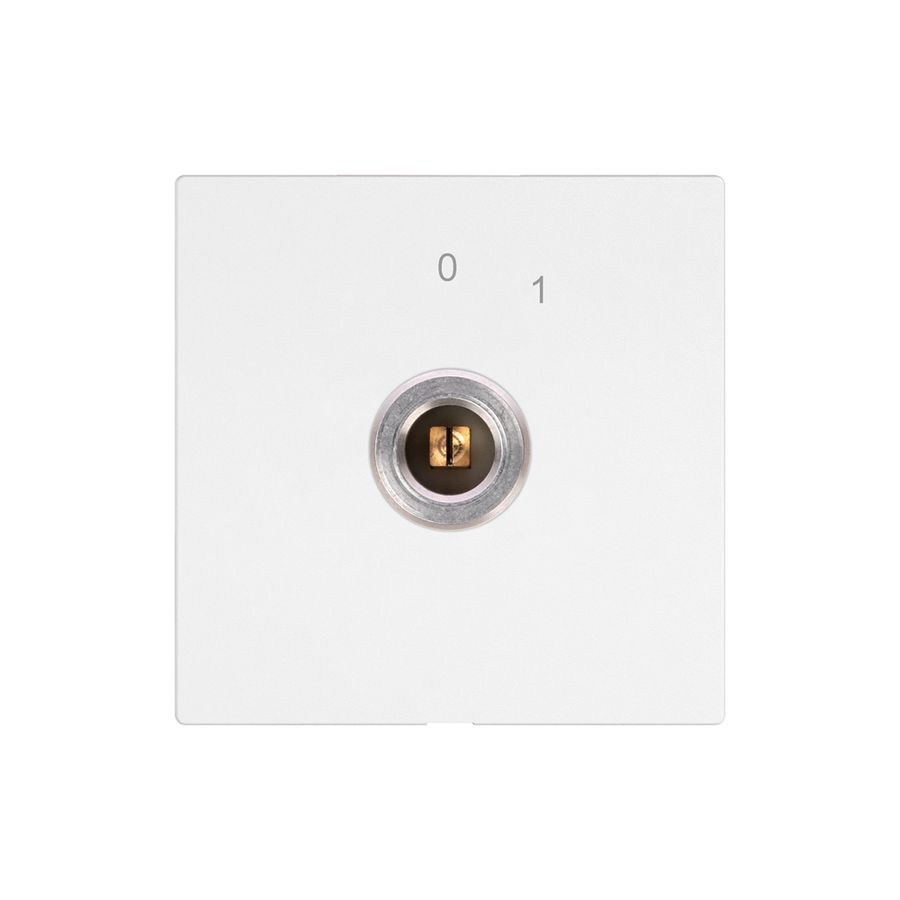 Schlüsselschalter EDIZIO.liv 1P Vierkant/Schlitz 20A 690V 0-1 ws