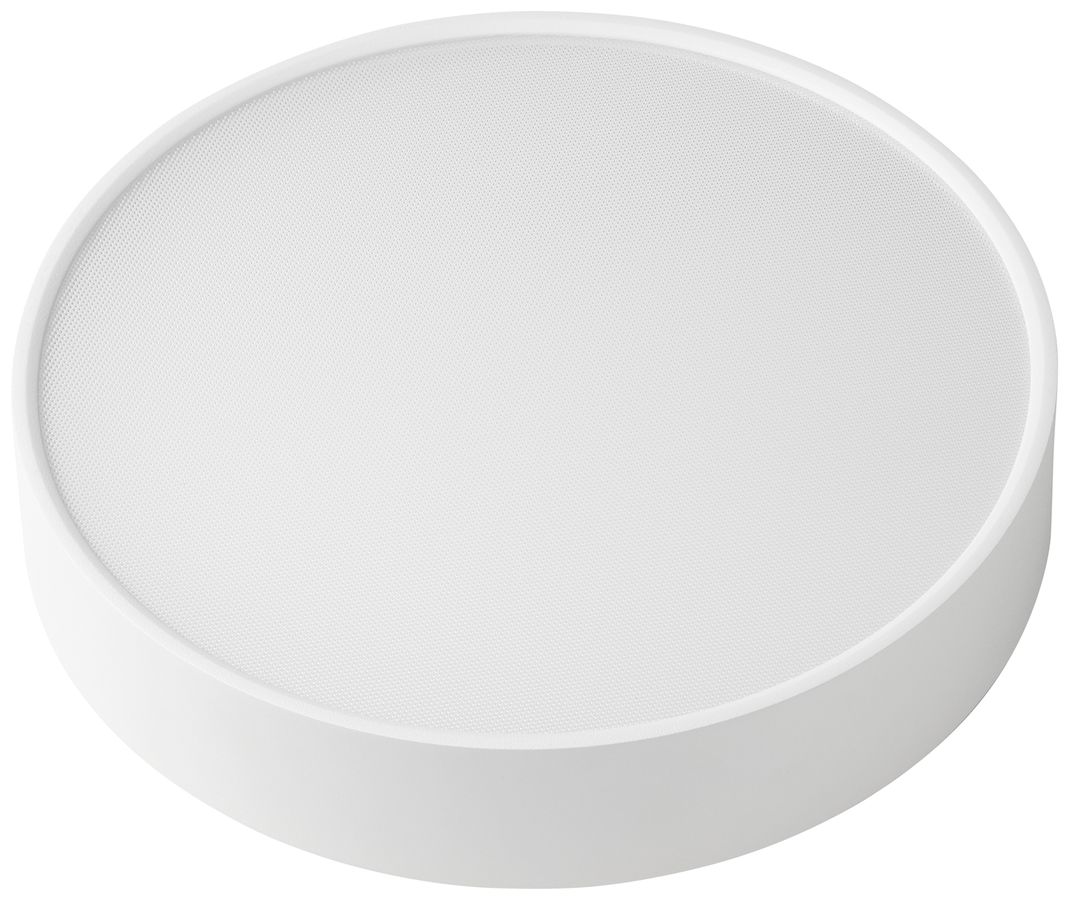 Plafonnier LED EOLED SHIFT3+ 24W 2100lm 3000…4000K EM Ø320×79mm blanc