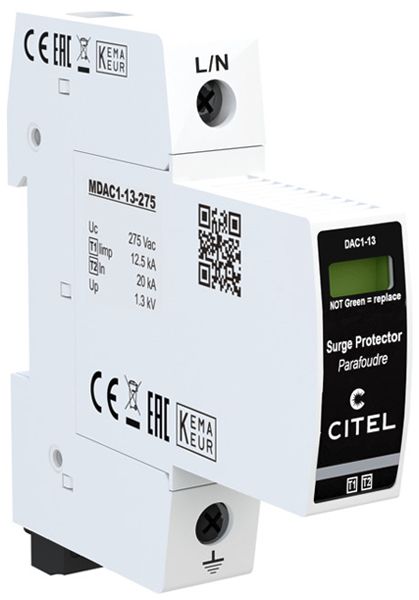 Parafoudre  Citel DAC1-13S-10-275 type 1+2, 1-pôle